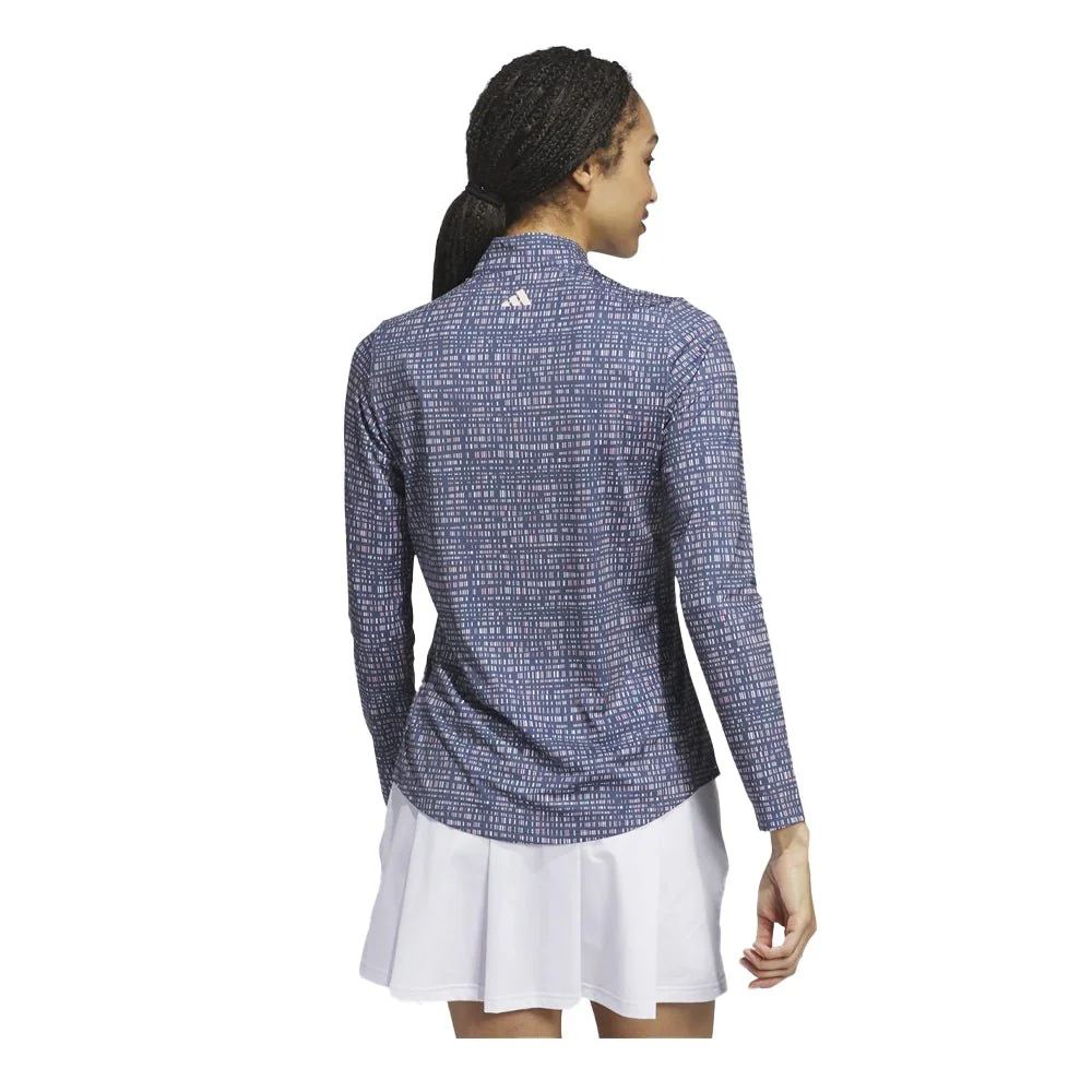 Adidas Women's Ultimate365 Printed 1/4 Zip Golf Mock - 2024 - Image 7