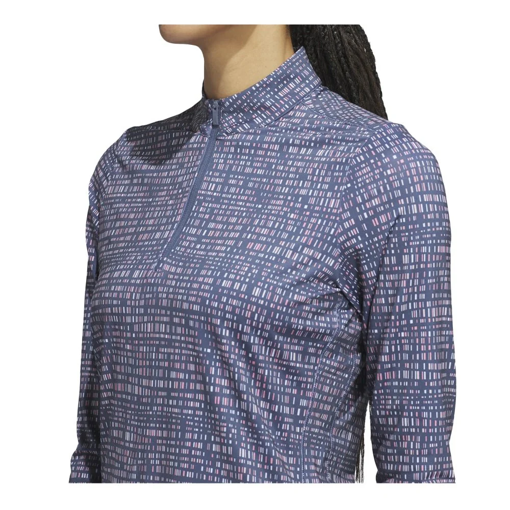 Adidas Women's Ultimate365 Printed 1/4 Zip Golf Mock - 2024 - Image 8