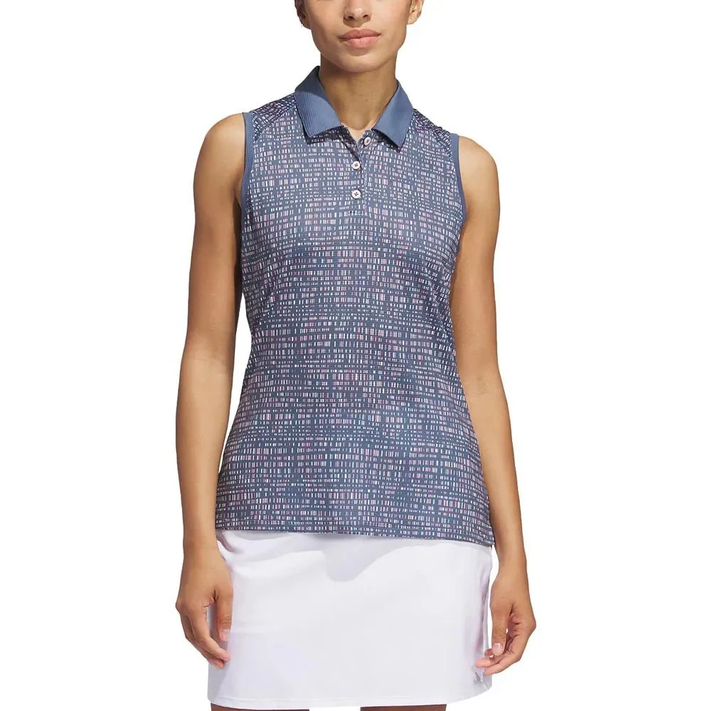 Adidas Women's Ultimate365 Printed Sleeveless Golf Polo - 2024 - Image 11