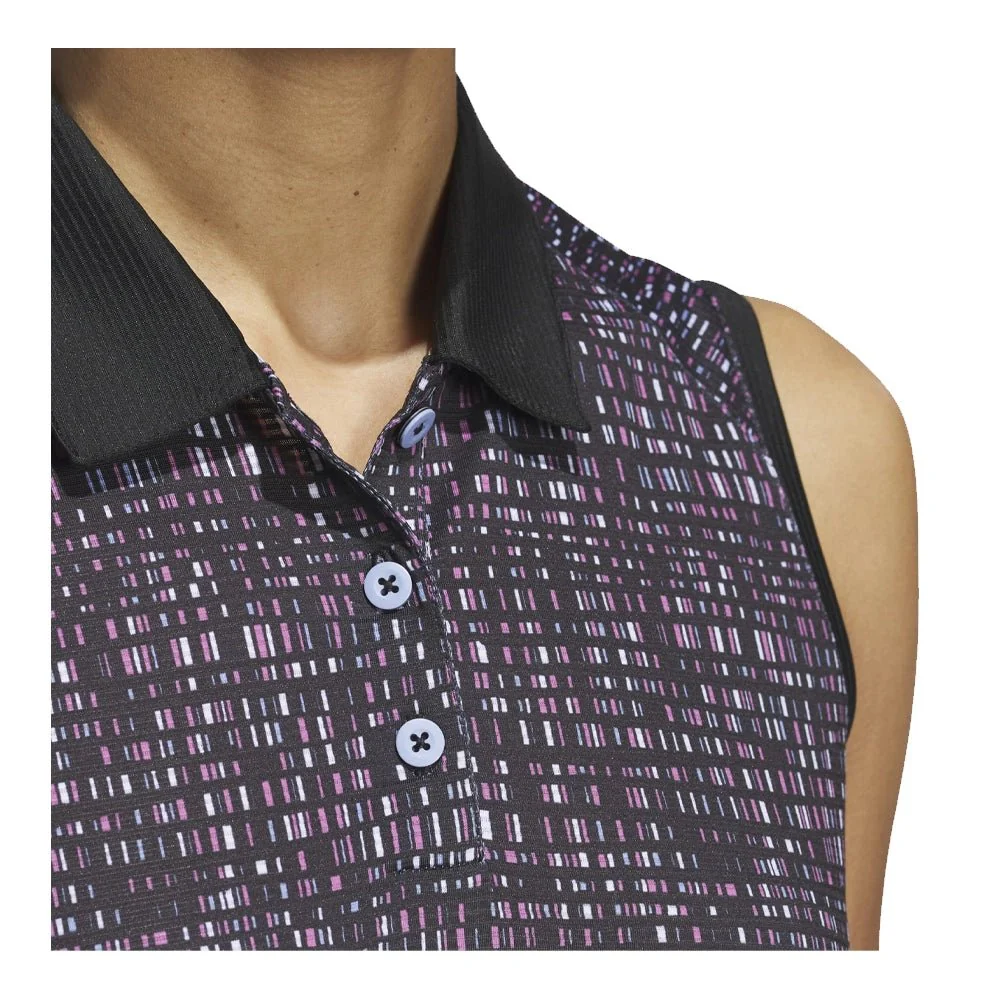 Adidas Women's Ultimate365 Printed Sleeveless Golf Polo - 2024 - Image 5
