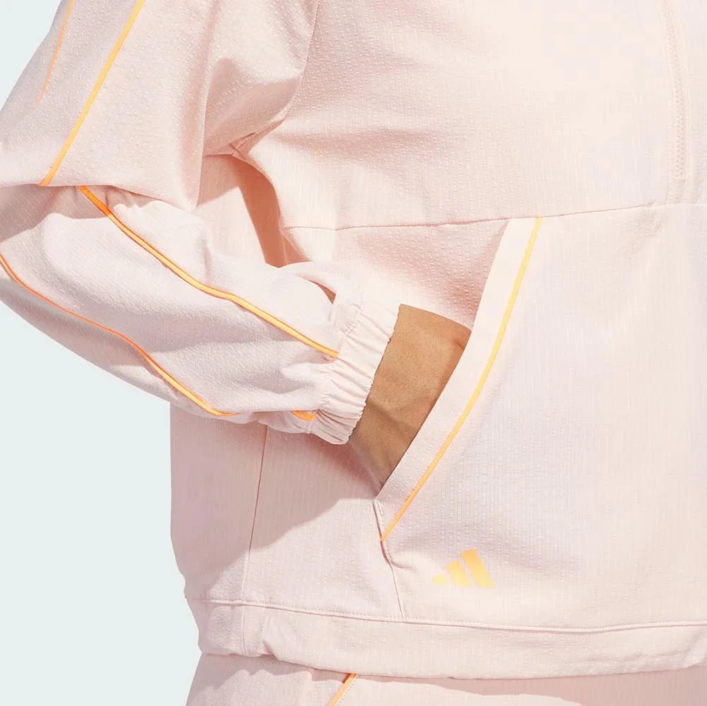Adidas Women's Ultimate365 Seersucker Quarter-Zip Golf Jacket - Image 5