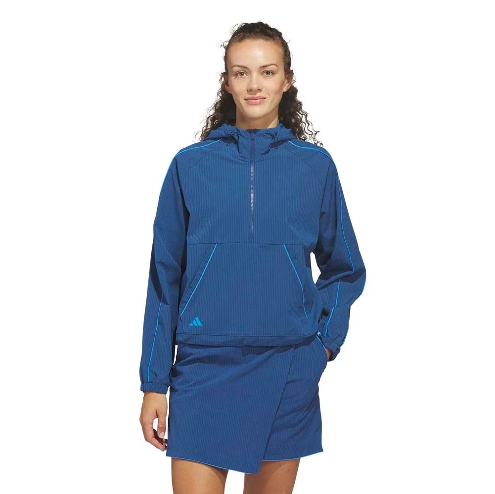 Adidas Women's Ultimate365 Seersucker Quarter-Zip Golf Jacket - Image 7