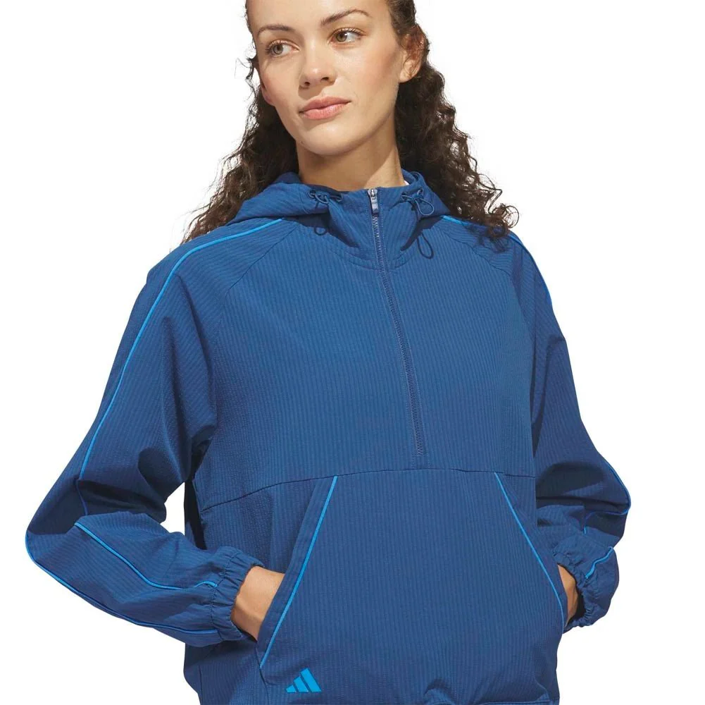 Adidas Women's Ultimate365 Seersucker Quarter-Zip Golf Jacket - Image 9