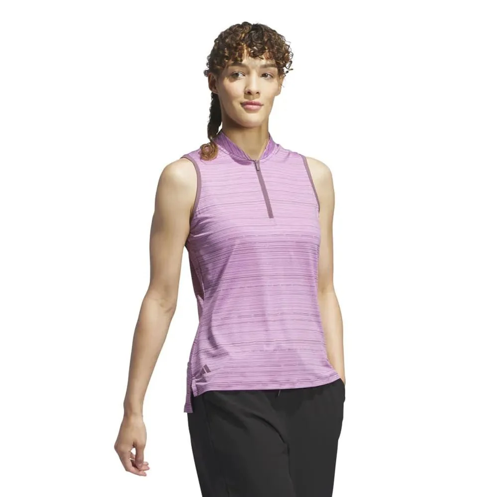 Adidas Women's Ultimate365 Stripe Sleeveless Golf Polo - Image 10