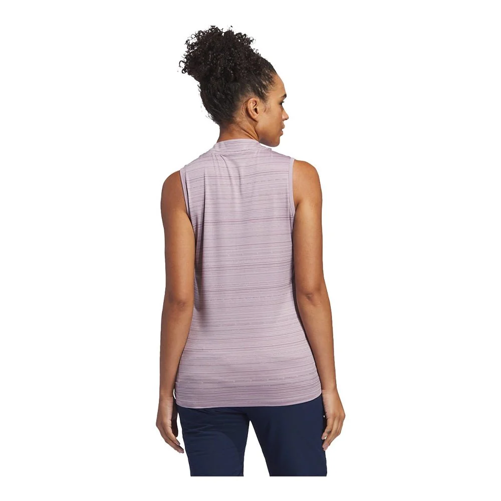 Adidas Women's Ultimate365 Stripe Sleeveless Golf Polo - Image 6