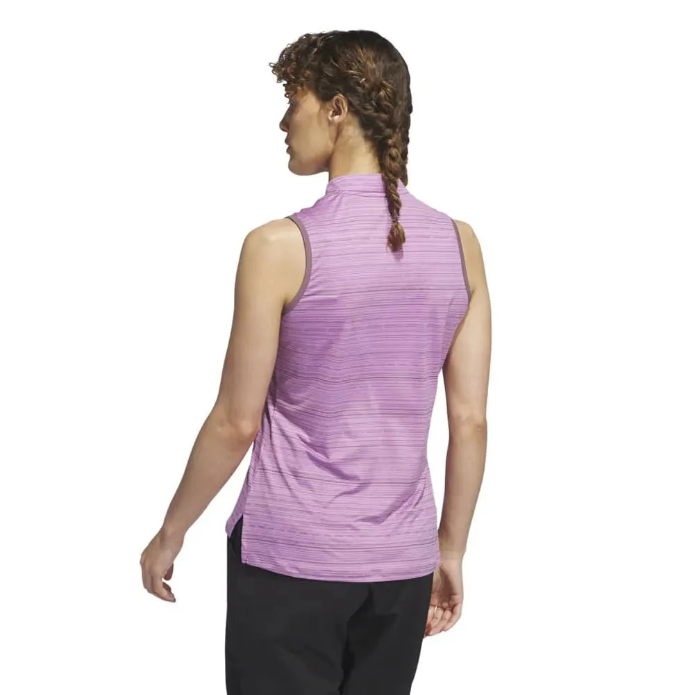 Adidas Women's Ultimate365 Stripe Sleeveless Golf Polo - Image 9