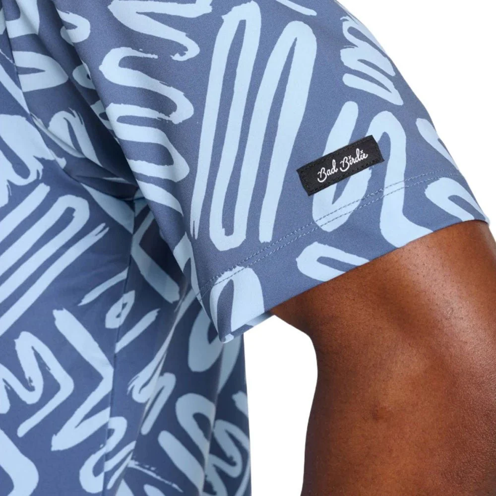 Bad Birdie Mazed and Confused Navy Polo - Image 4
