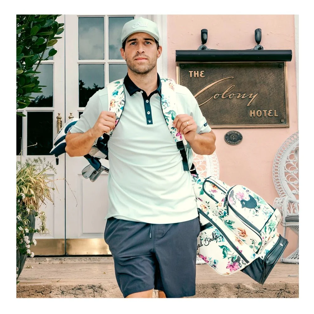 Bad Birdie Mint Pique Golf Polo - Image 6