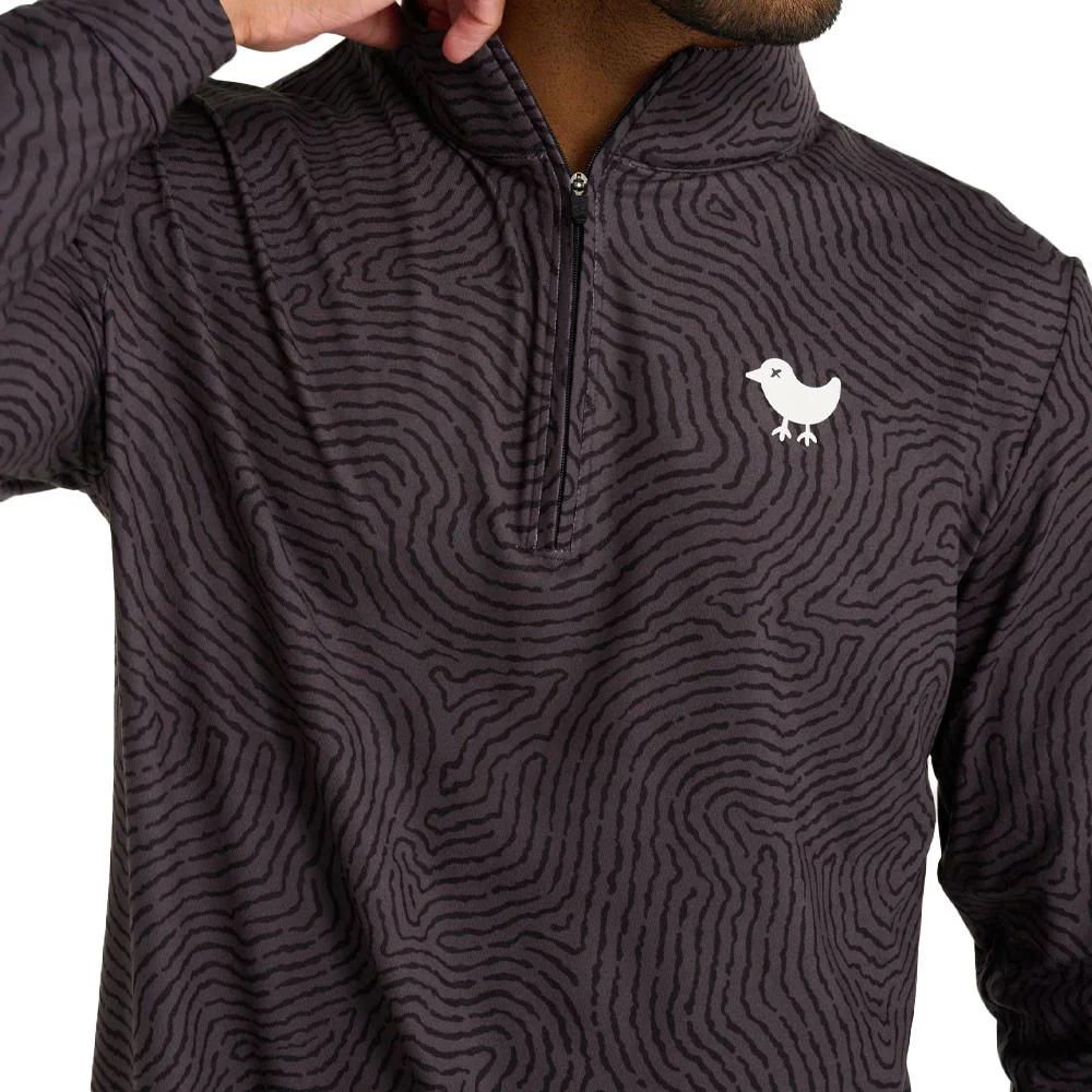 Bad Birdie Printed Quarterzip - Imprint - Image 3
