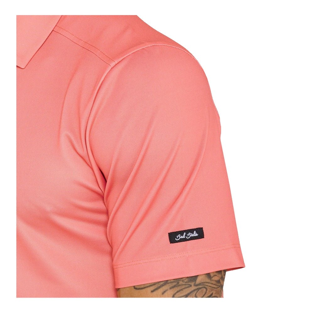 Bad Birdie Shell Pink Pique Golf Polo - Image 5
