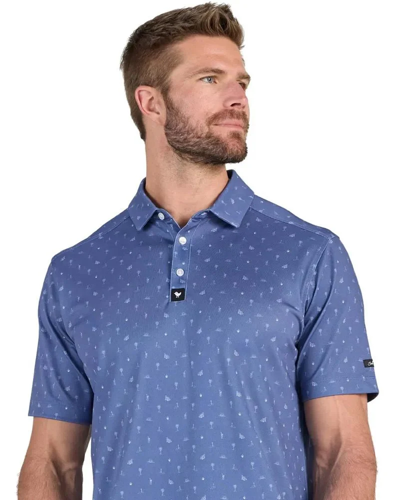 Bad Birdie Swing Oil Pique Golf Polo