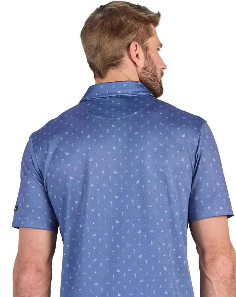 Bad Birdie Swing Oil Pique Golf Polo - Image 2