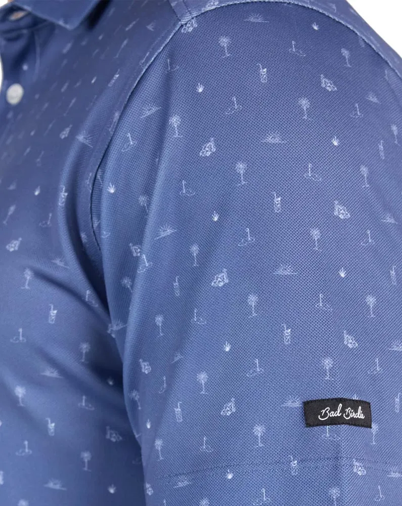 Bad Birdie Swing Oil Pique Golf Polo - Image 3