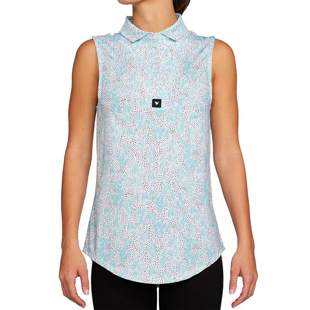 Bad Birdie Women's Cactus Cooler Polo - Image 2
