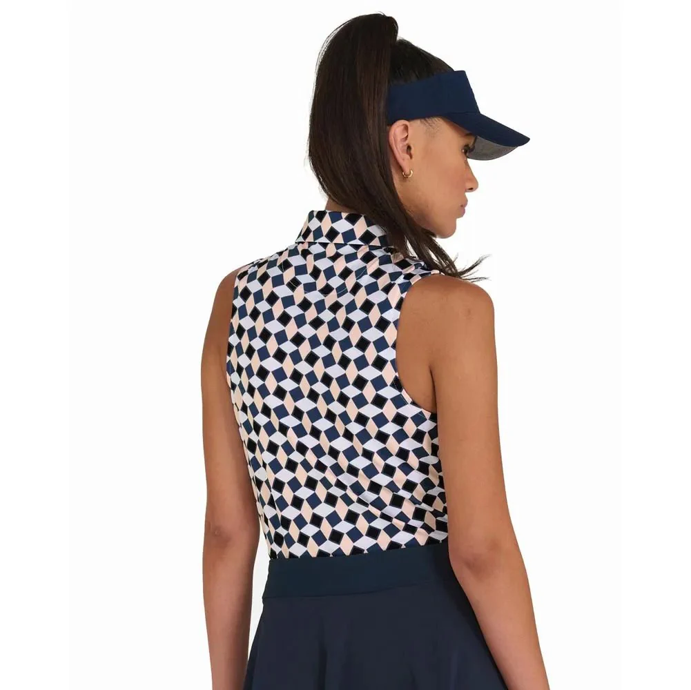 Bad Birdie Women's CheckM8 Sleeveless Polo - Image 2