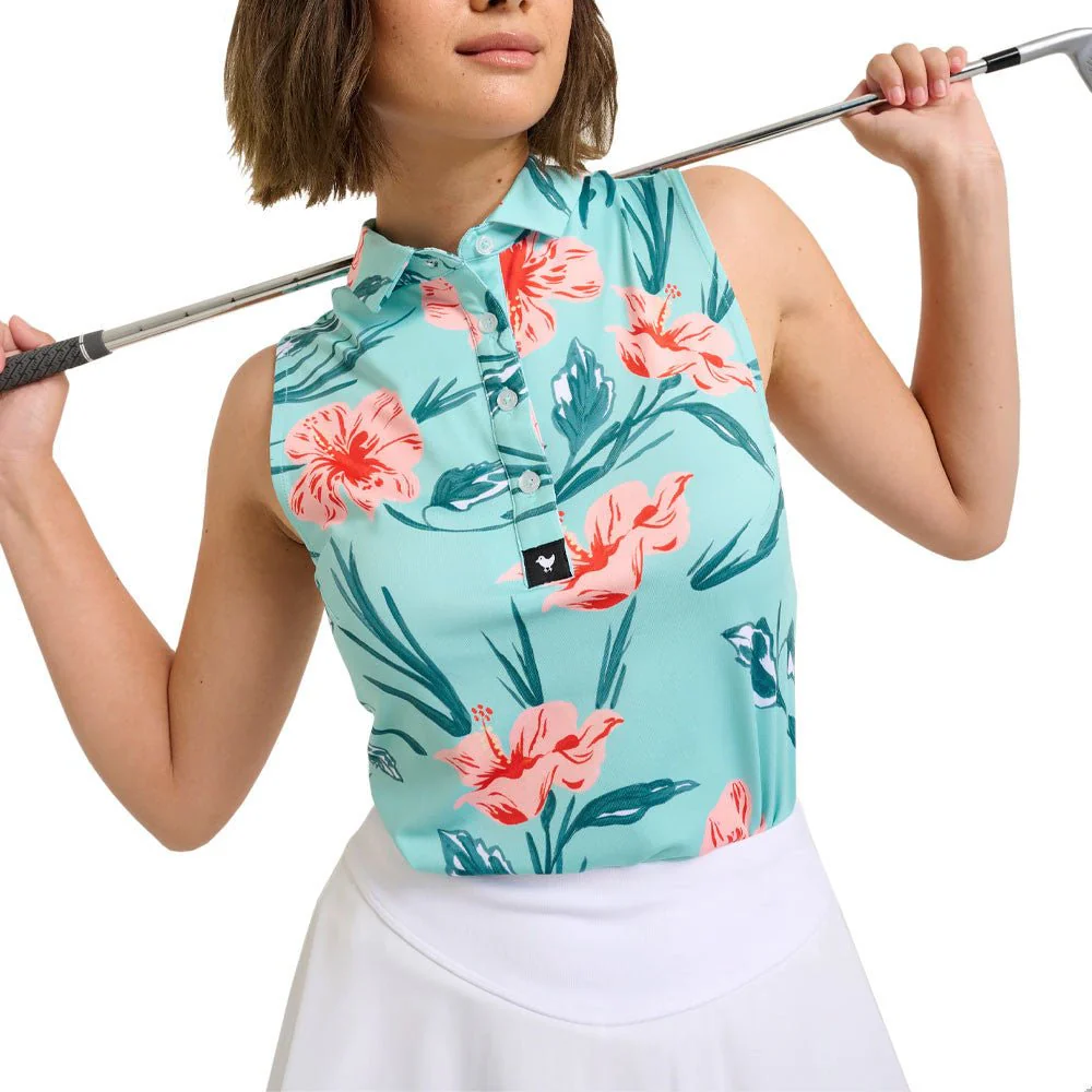 Bad Birdie Women's Never Lei Up Golf Polo - Image 4