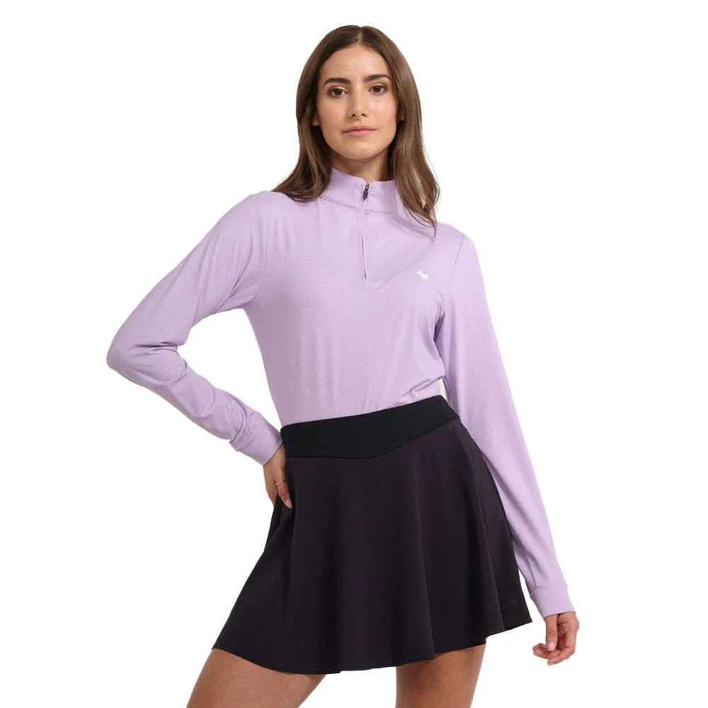Bad Birdie Women's Purple Rose Quarterzip
