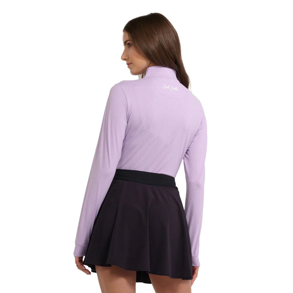 Bad Birdie Women's Purple Rose Quarterzip - Image 2
