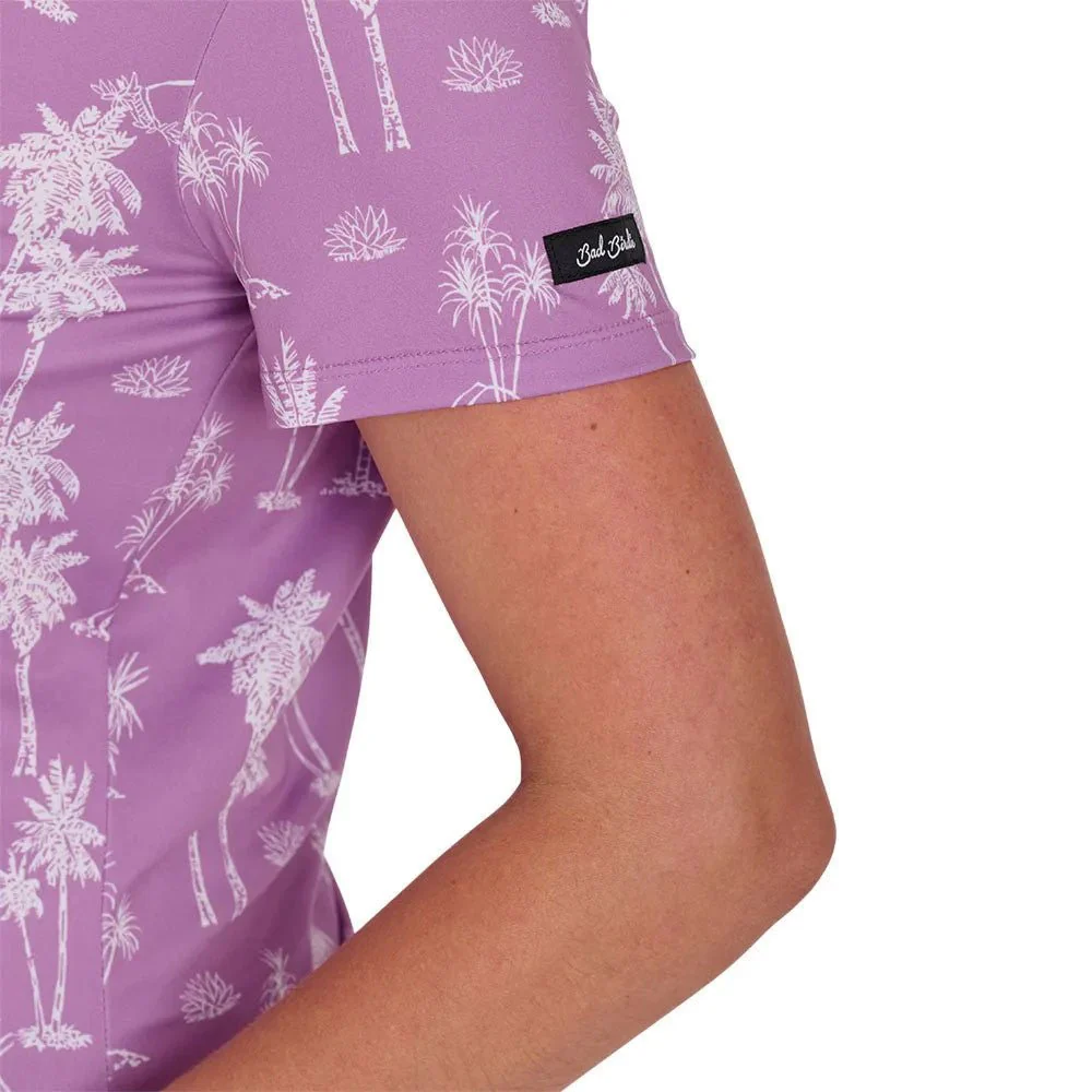 Bad Birdie Women's Purple Thermal Polo - Image 3
