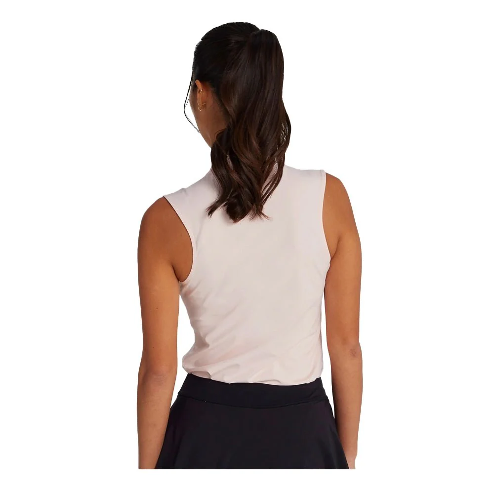 Bad Birdie Women's Rose Quartz Blade Collar Sleeveless Polo - Image 3