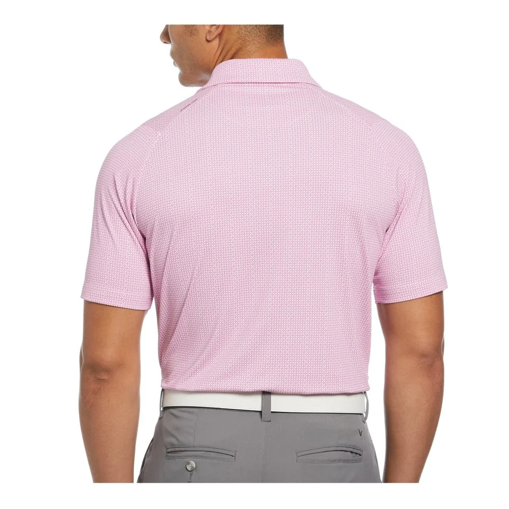 Callaway Big & Tall All-Over Chev Foulard Print Golf Polo - Image 2