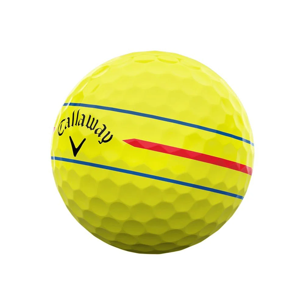 Callaway Chrome Soft 360 Triple Track Golf Balls - Yellow - 2024 - Image 2