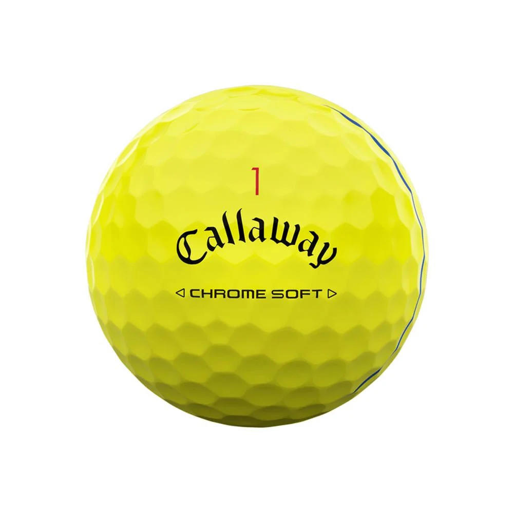 Callaway Chrome Soft Triple Track Golf Balls - Yellow - 2024 - Image 3