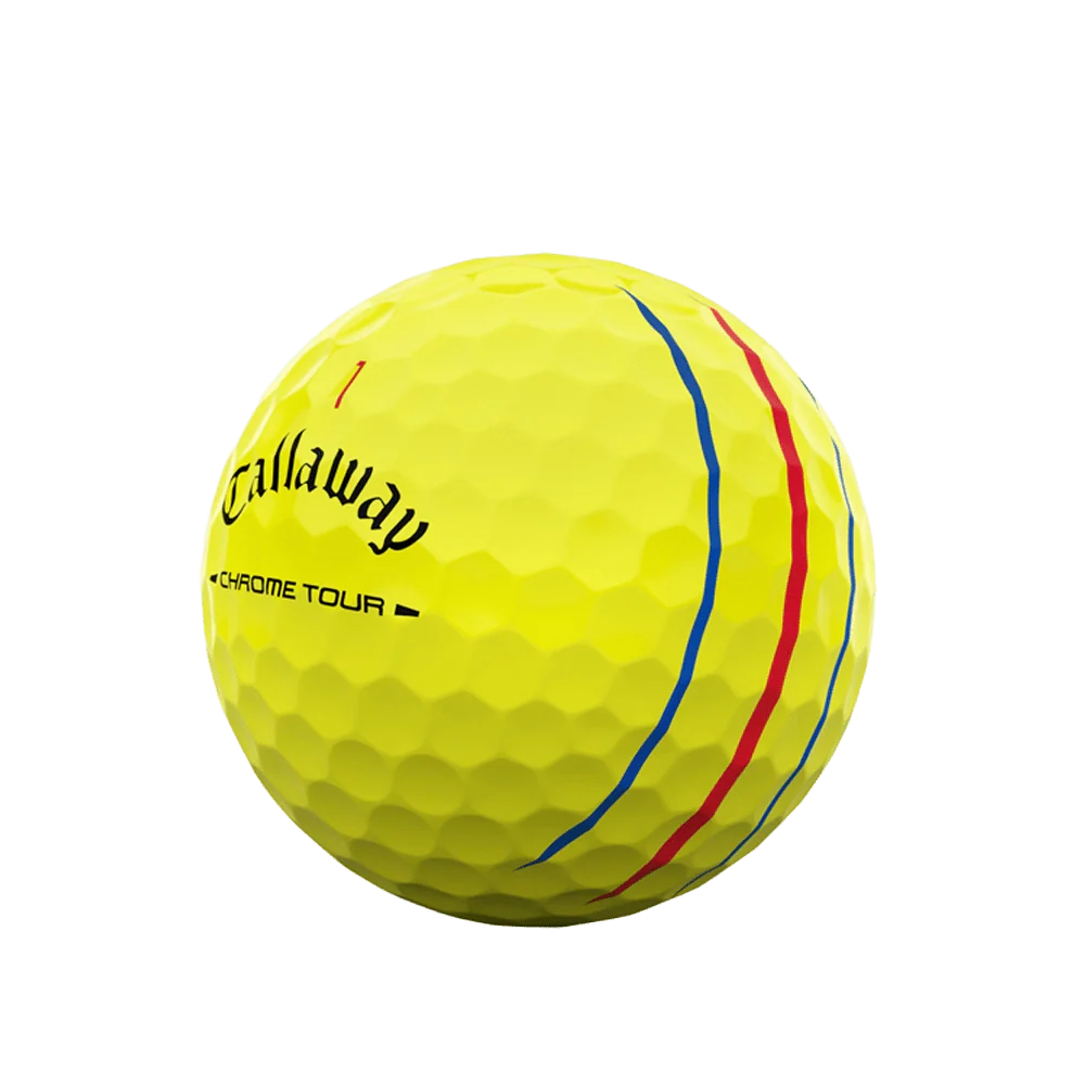 Callaway Chrome Tour Triple Track Golf Balls - Yellow - Image 5