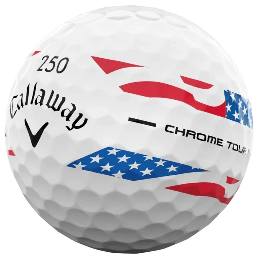 Callaway Chrome Tour X 360 Stripe Golf Balls - USA - Image 3