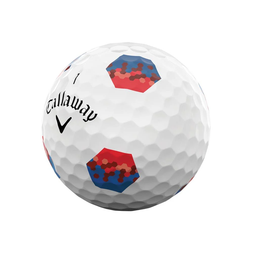 Callaway Chrome Tour X TruTrack Golf Balls - Blue/Red - 2024 - Image 2