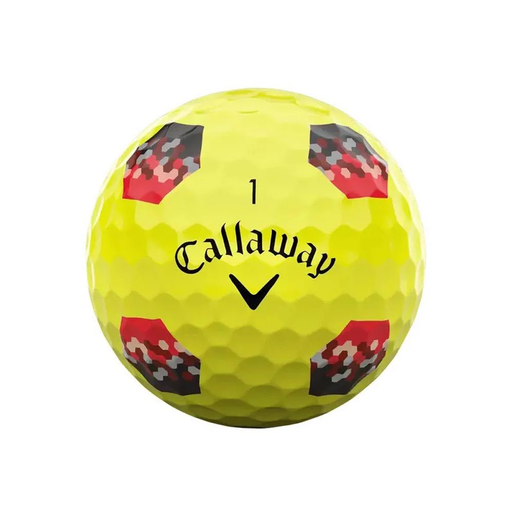 Callaway Chrome Tour X TruTrack Golf Balls - Yellow - 2024 - Image 3