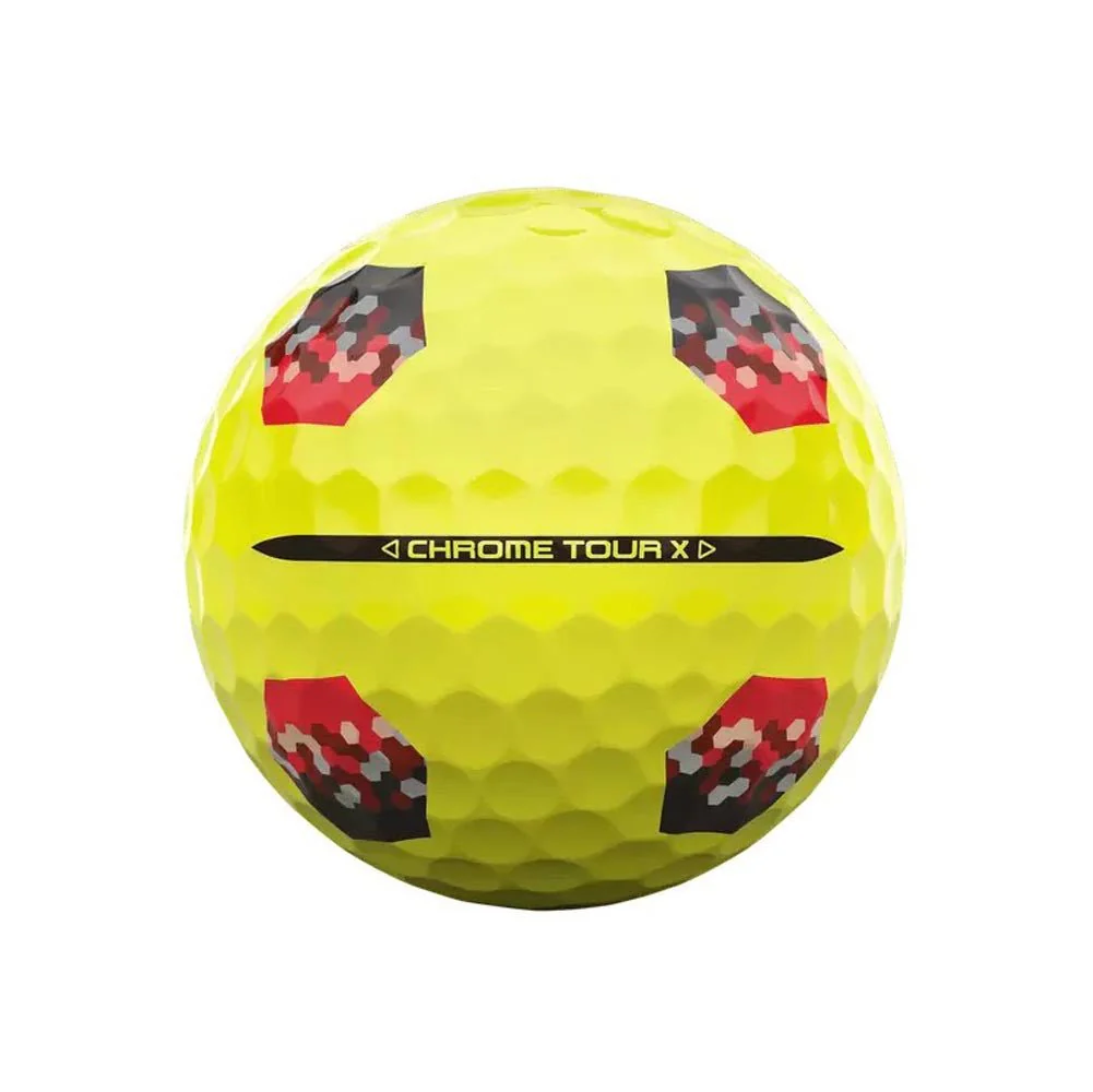 Callaway Chrome Tour X TruTrack Golf Balls - Yellow - 2024 - Image 4