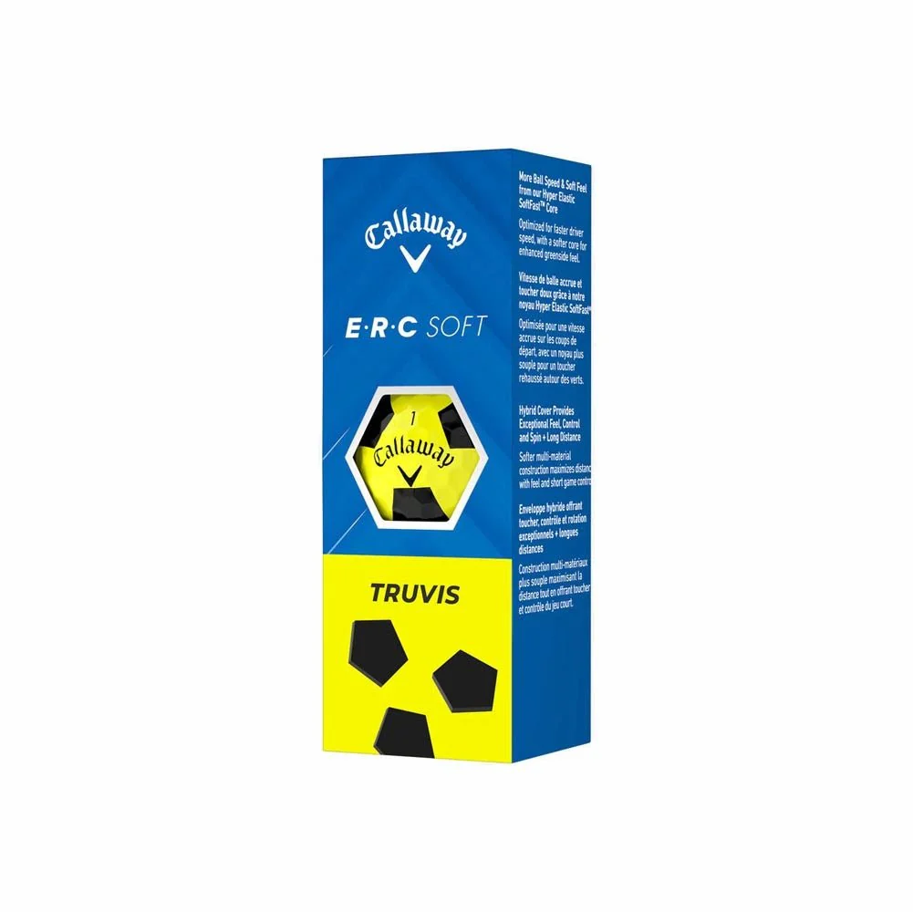 Callaway ERC Soft Truvis Golf Balls - Yellow - Image 4