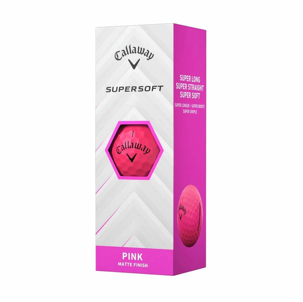 Callaway Supersoft Golf Balls - Matte Pink - Image 4