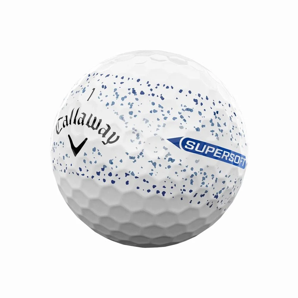 Callaway Supersoft Splatter 360 Golf Balls - Blue - Image 2