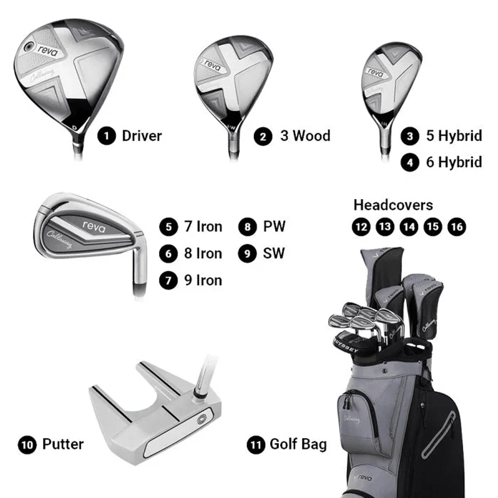 Callaway Women's REVA 26 11-Piece Stand Bag Complete Set - Image 4