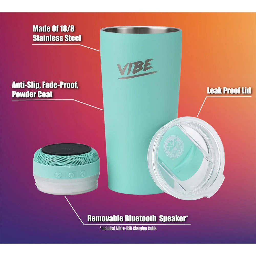 Vibe 18oz Tumbler with Speaker - Image 9