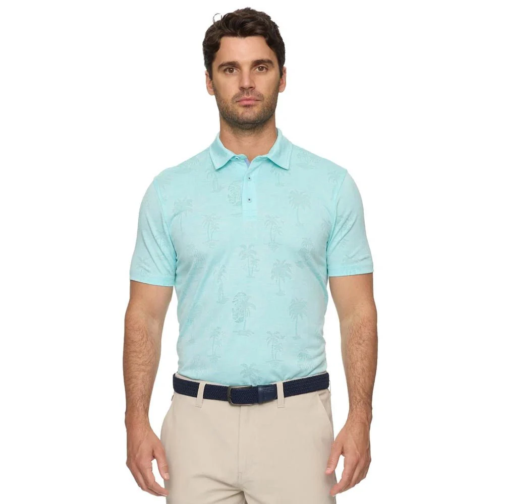 Flag & Anthem Southlake Palm Print Golf Polo - Image 3