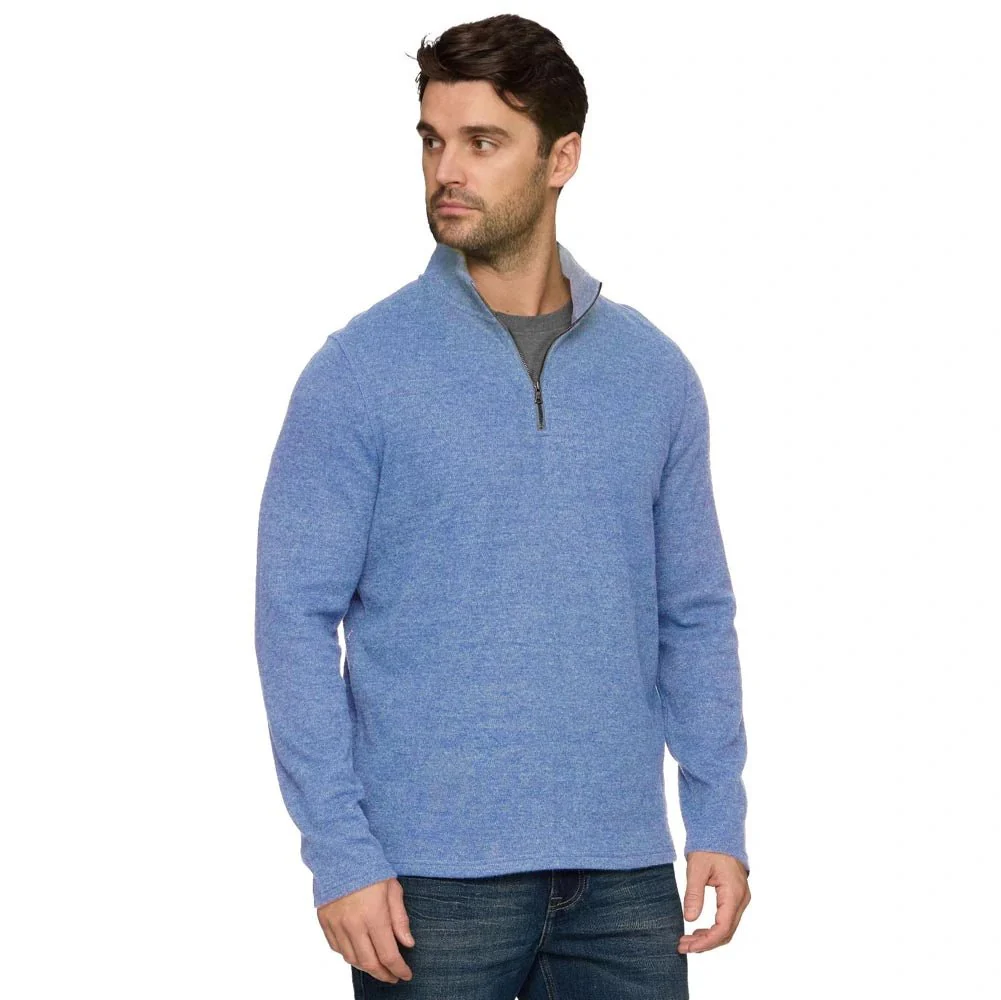 Flag & Anthem Summit Super-Soft Waffle 1/4 Zip Golf Mock Neck