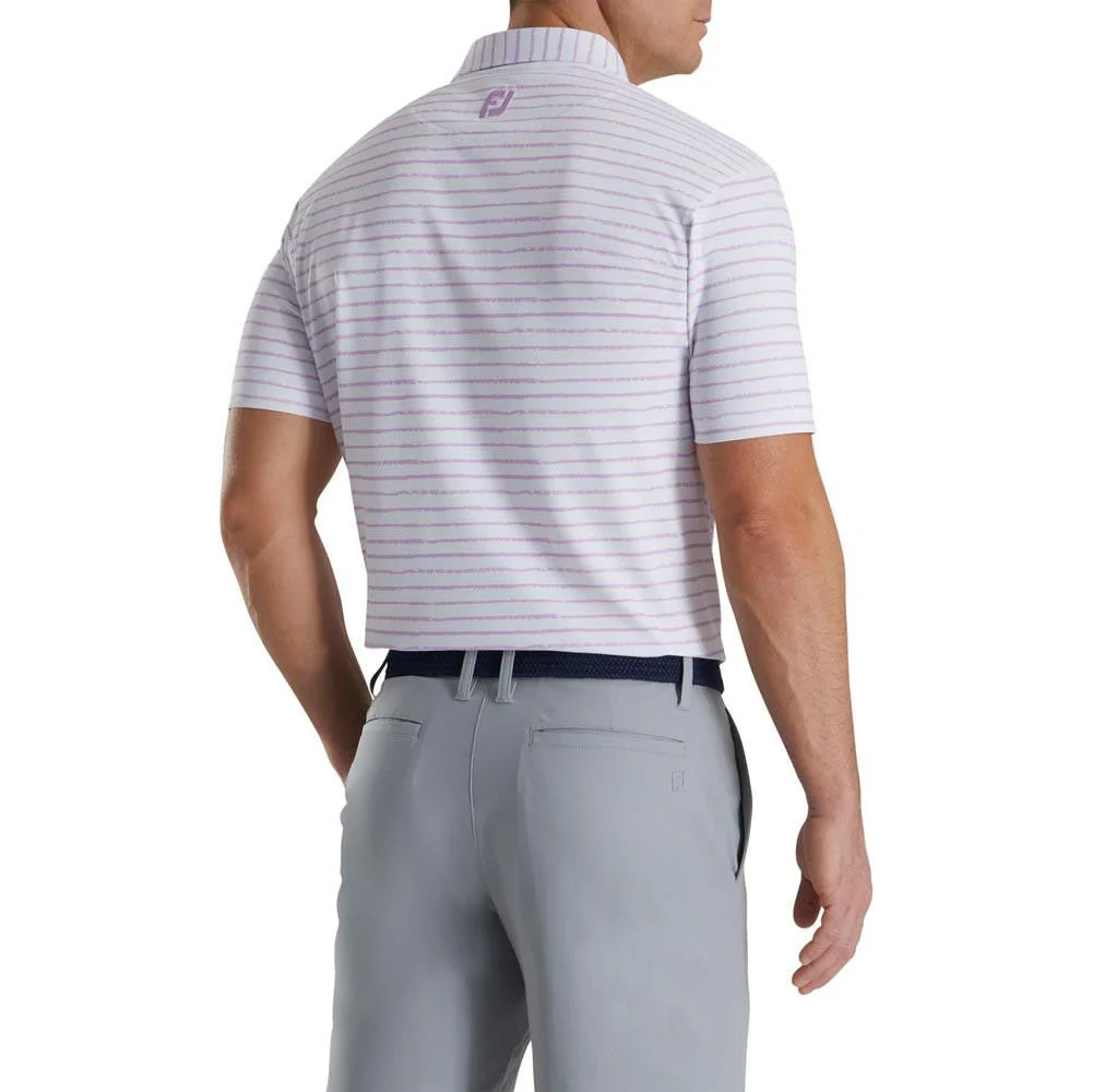 FootJoy Chalk Line Print Stretch Pique Self Collar Polo - Image 10