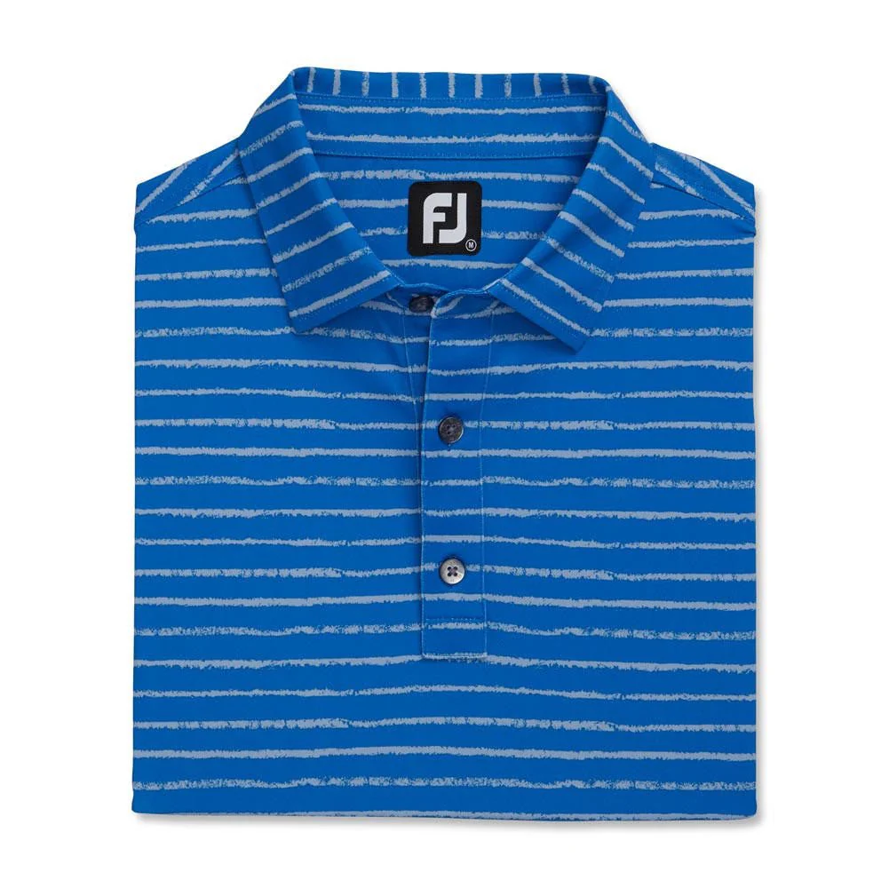 FootJoy Chalk Line Print Stretch Pique Self Collar Polo - Image 2