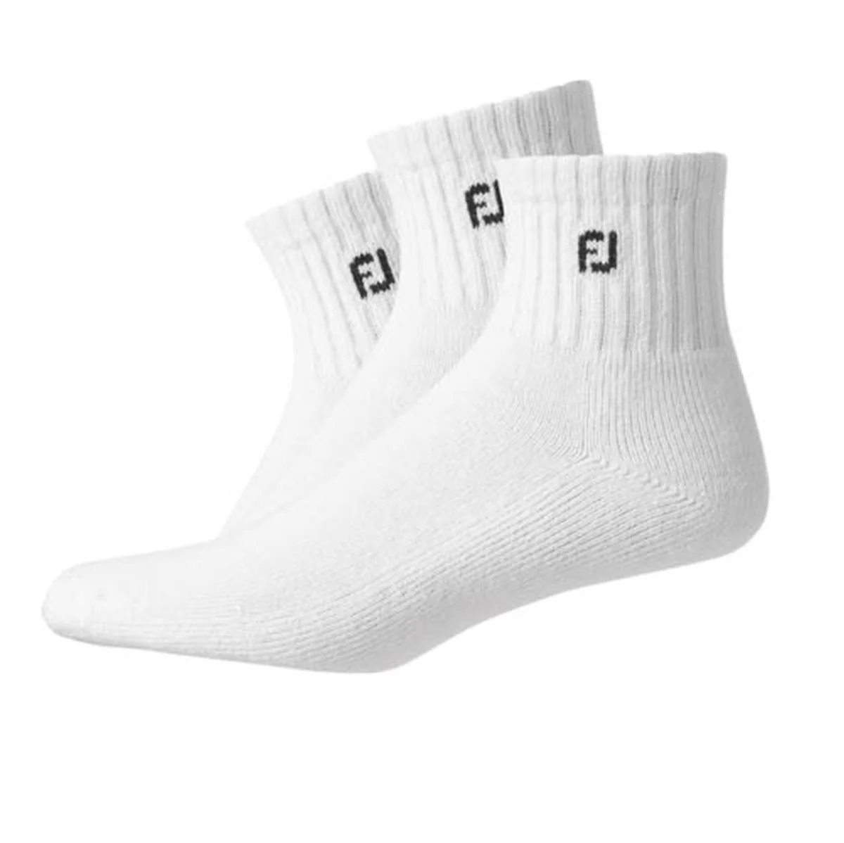 FootJoy ComfortSof Quarter Golf Sock - 3 Pack - White