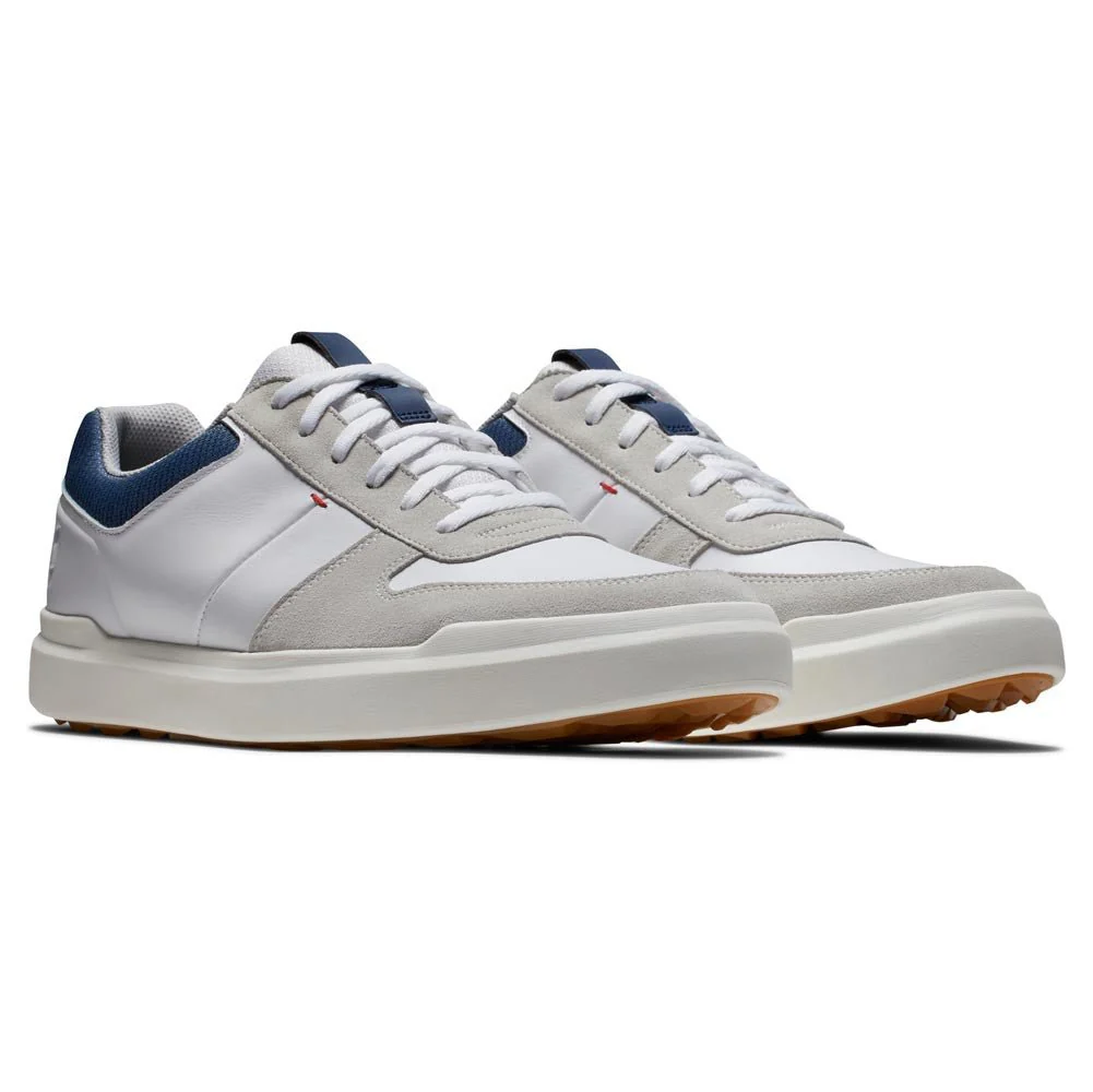 FootJoy Men's Contour Casual Golf Shoes ( Color: White Grey) - Image 4