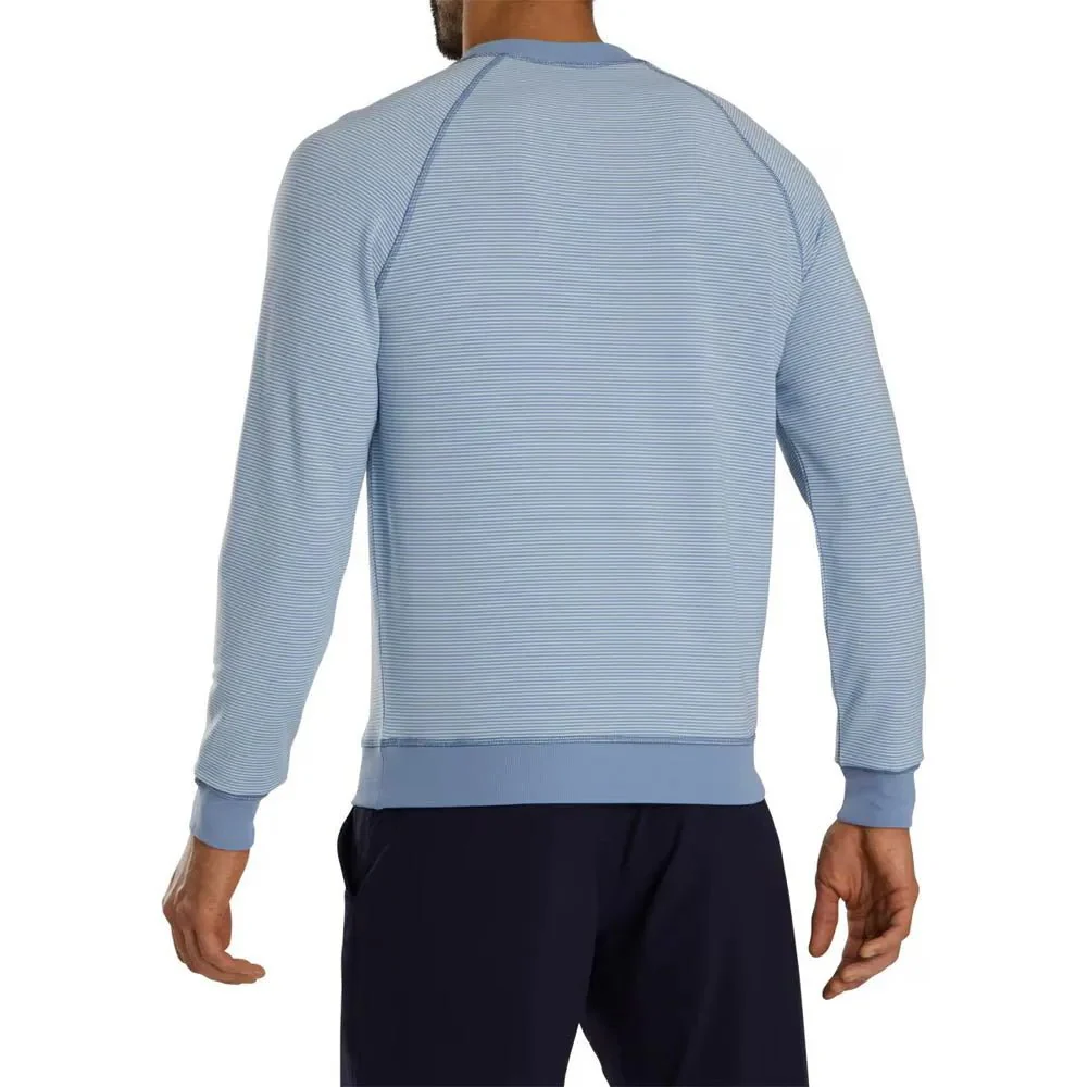 FootJoy drirelease French Terry Feeder Stripe Golf Crewneck - Previous Season Style - Image 2