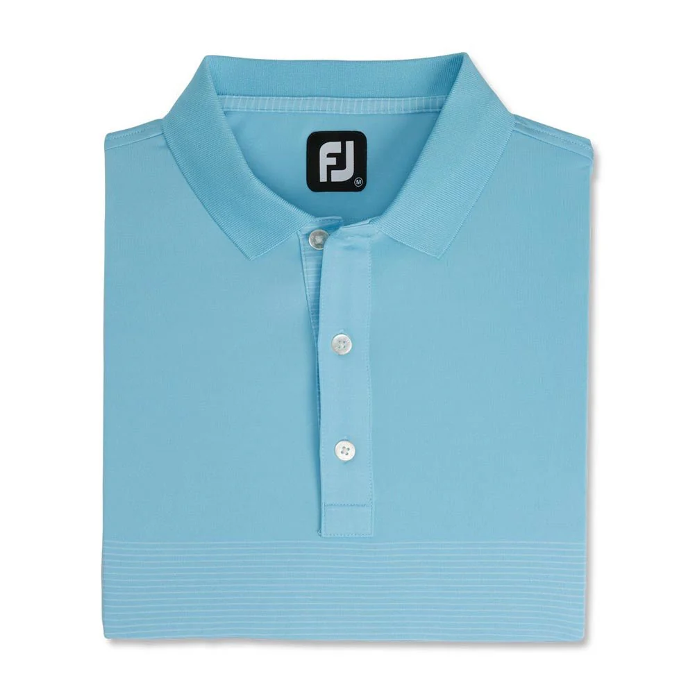 FootJoy Engineered Pin Stripe Lisle Golf Polo - Previous Season Style - Image 4