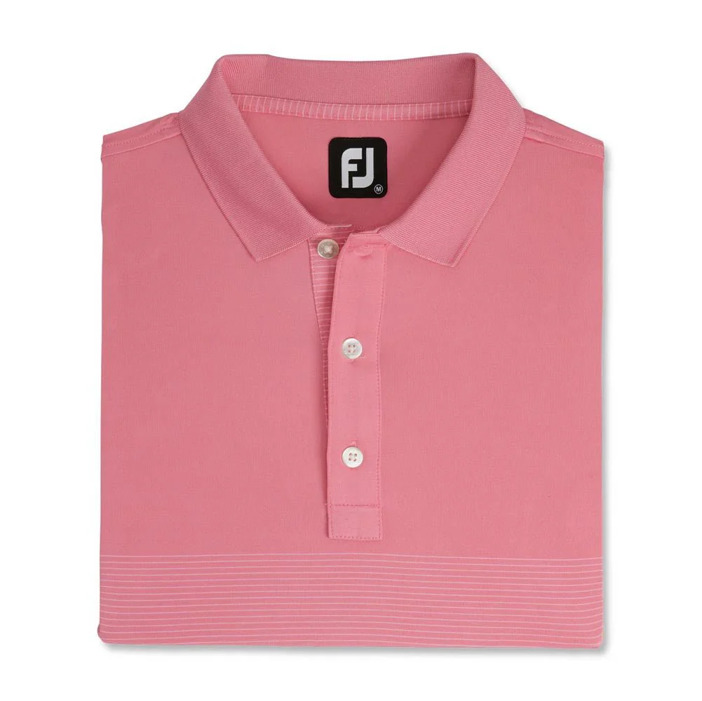 FootJoy Engineered Pin Stripe Lisle Golf Polo - Previous Season Style - Image 8