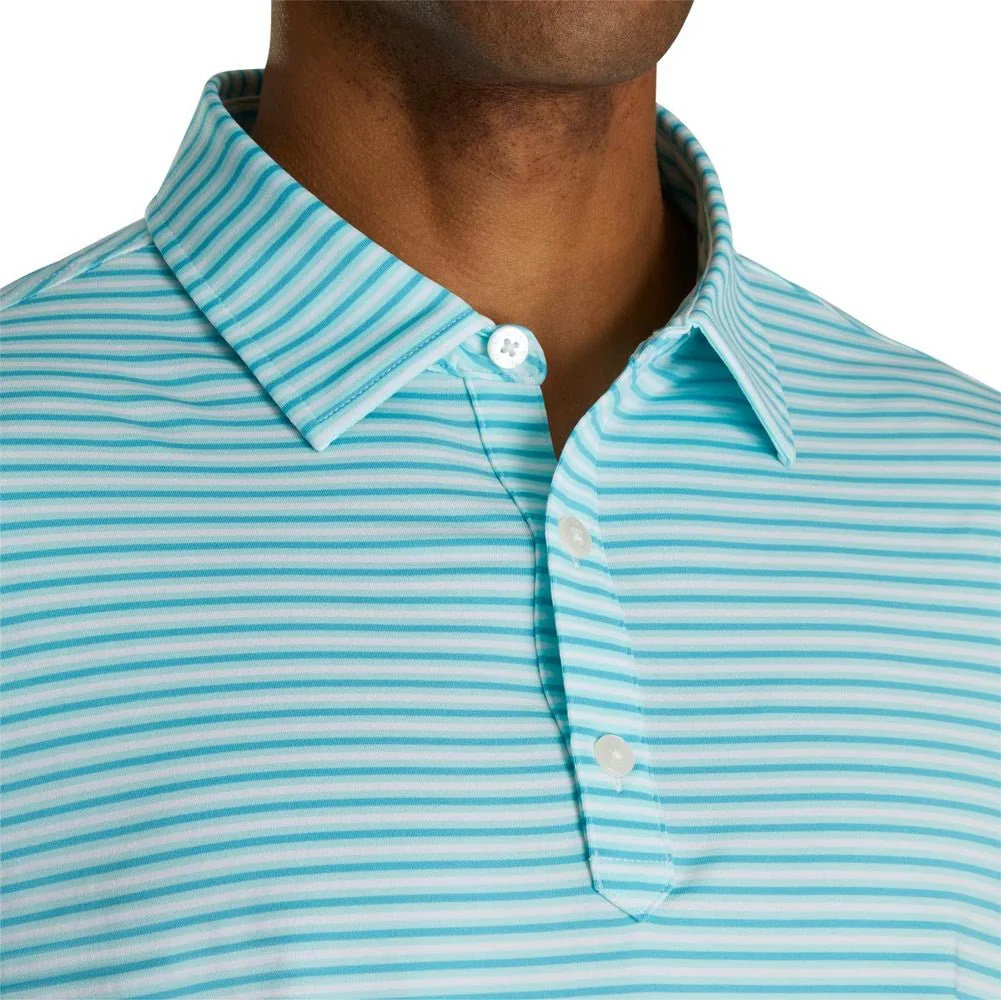 FootJoy Even Stripe Lisle Self Collar Polo - Image 3