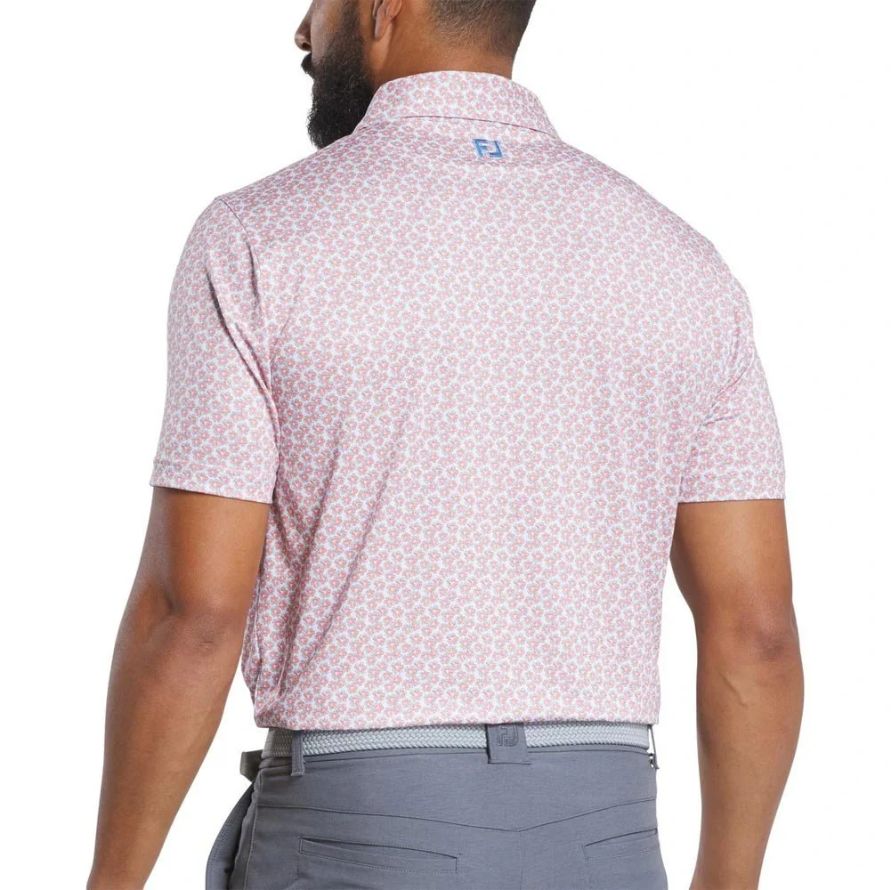 FootJoy Floral Sketch Print Golf Polo - Image 2