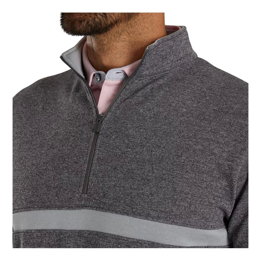FootJoy Inset Stripe Flat Back Rib Golf Midlayer - Previous Season Style - Image 3