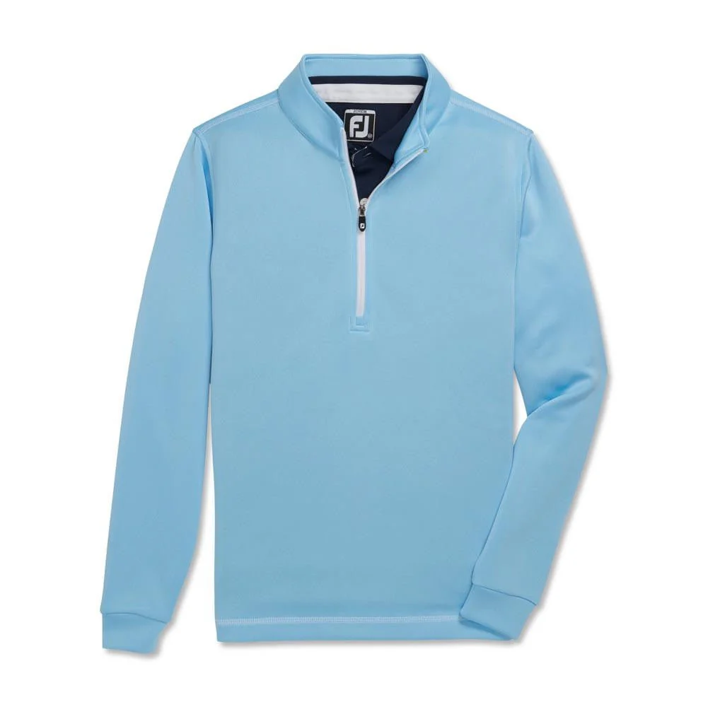 FootJoy Junior 1/2 Zip Midlayer with Contrast Stitch
